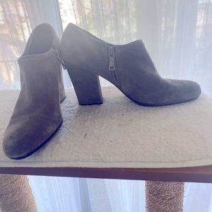 PRADA SUEDE ANKLE BOOTS